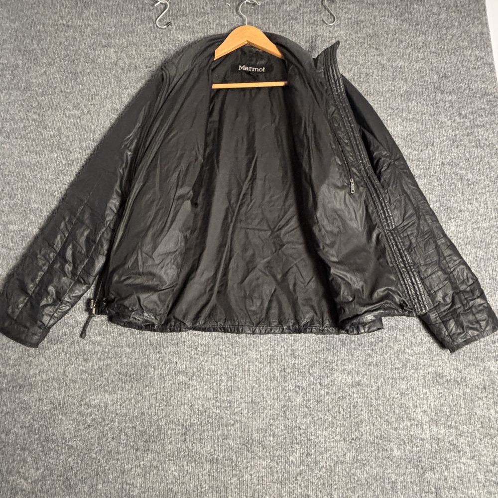 Marmot Puffer Jacket Womens Large Black Quilted Lightweight Hiking Packable - Picture 3 of 15